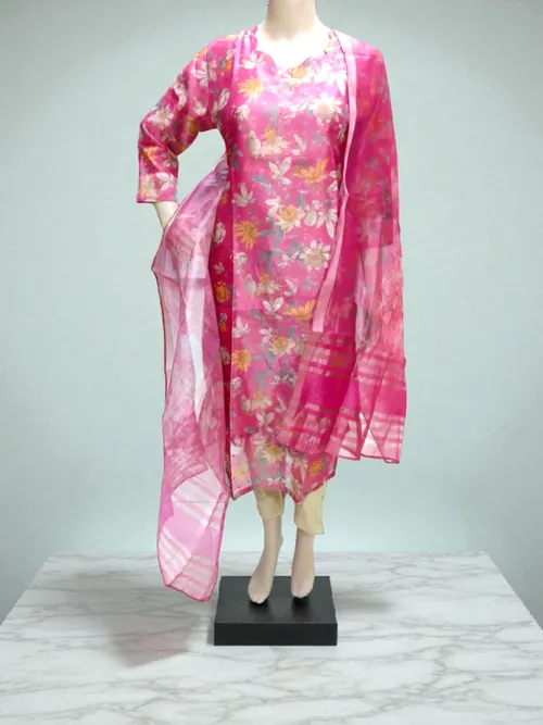 Silk tissue salwar-A01856